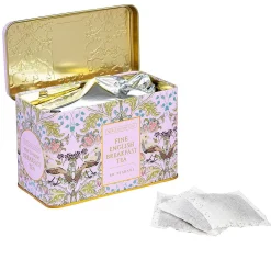 Song Thrush Pink Tea Caddy With 40 English Breakfast Tea Bags>New English Teas New