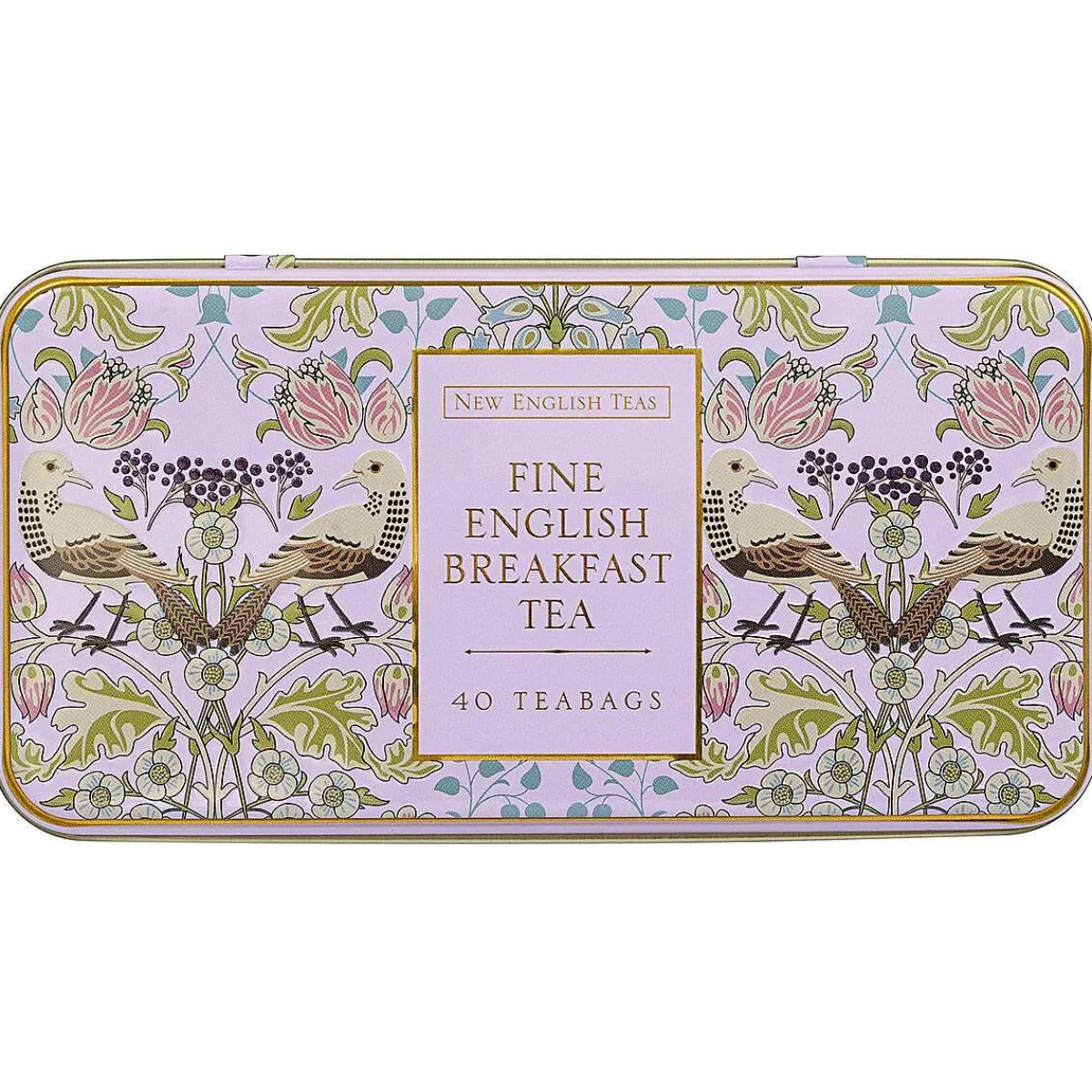 Song Thrush Pink Tea Caddy With 40 English Breakfast Tea Bags>New English Teas New