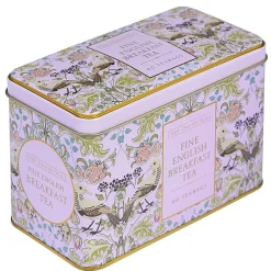 Song Thrush Pink Tea Caddy With 40 English Breakfast Tea Bags><noscript><img width=