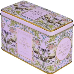 Song Thrush Pink Tea Caddy With 40 English Breakfast Tea Bags><noscript><img width=