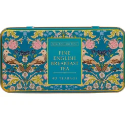 Song Thrush Teal Tea Caddy With 40 English Breakfast Tea Bags>New English Teas Flash Sale