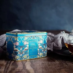 Song Thrush Teal Tea Caddy With 40 English Breakfast Tea Bags>New English Teas Flash Sale