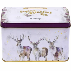 Three King's Stags Tea Tin With 40 English Breakfast Tea Bags><noscript><img width=