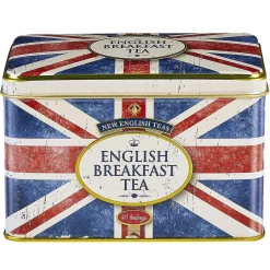 Union Jack Tea Tin With 40 English Breakfast Tea Bags><noscript><img width=
