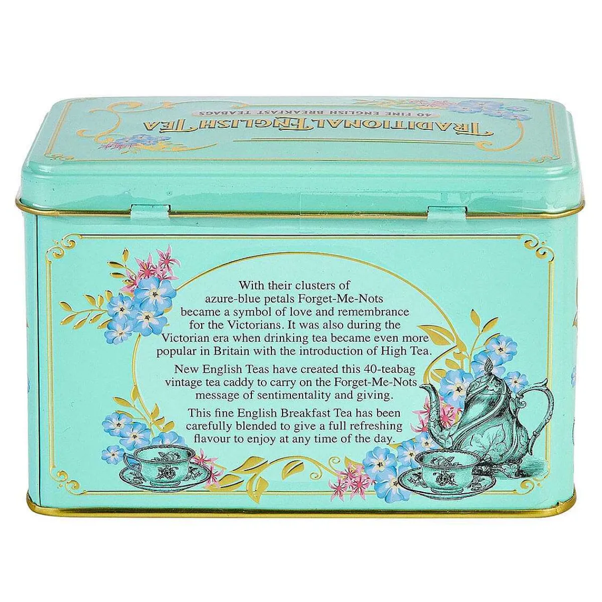 Vintage Victorian Tea Tin With 40 English Breakfast Tea Bags>New English Teas Hot