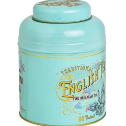Vintage Victorian Round Tea Caddy With 80 English Breakfast Tea Bags><noscript><img width=