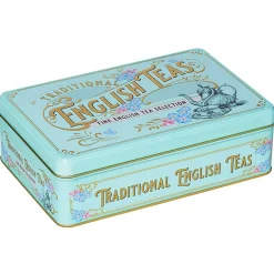 Vintage Victorian Tin With 72 Tea Bag Selection>New English Teas Clearance