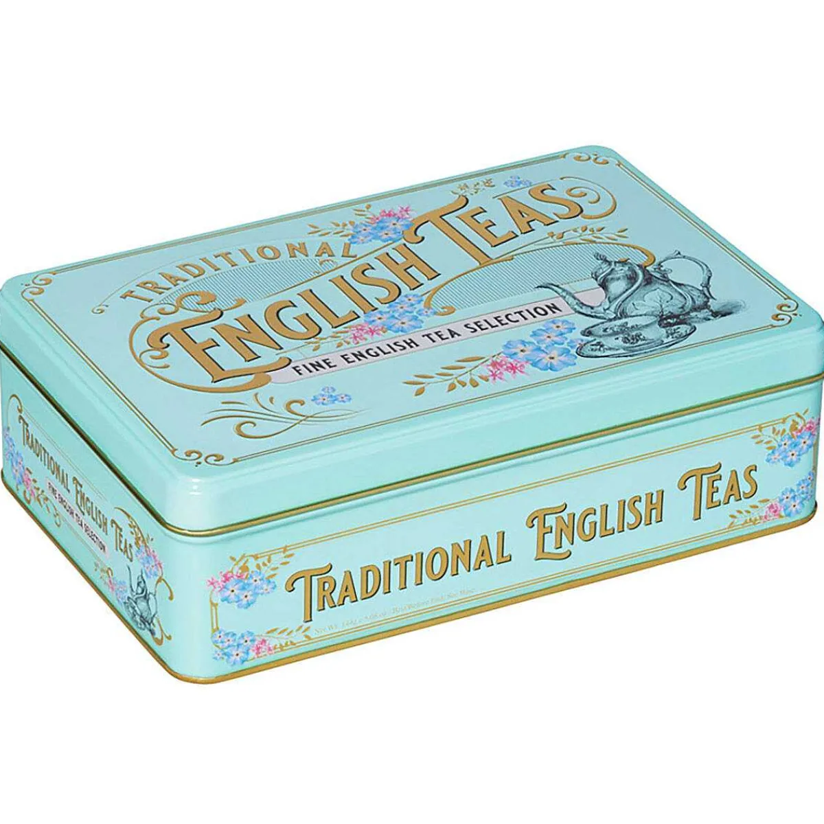 Vintage Victorian Tin With 72 Tea Bag Selection>New English Teas Clearance