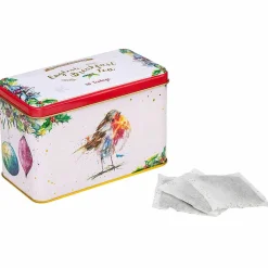 Winter Robins Tea Tin With 40 English Breakfast Tea Bags>New English Teas Clearance
