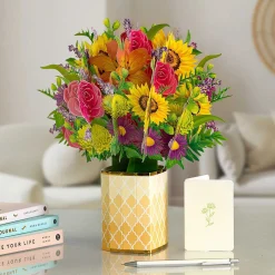 Florever 'Fantasy' Large Pop-Up Flower Bouquet Card><noscript><img width=
