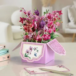 Florever 'Orchids' Pop-Up Flower Box Card><noscript><img width=