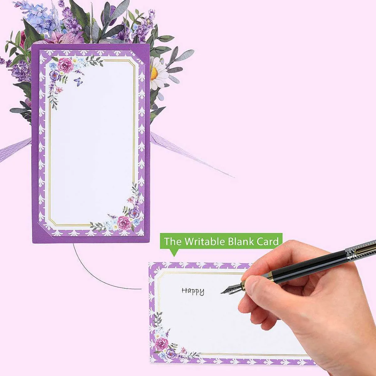 Florever 'serenity' Pop-Up Flower Box Card>Origamo New