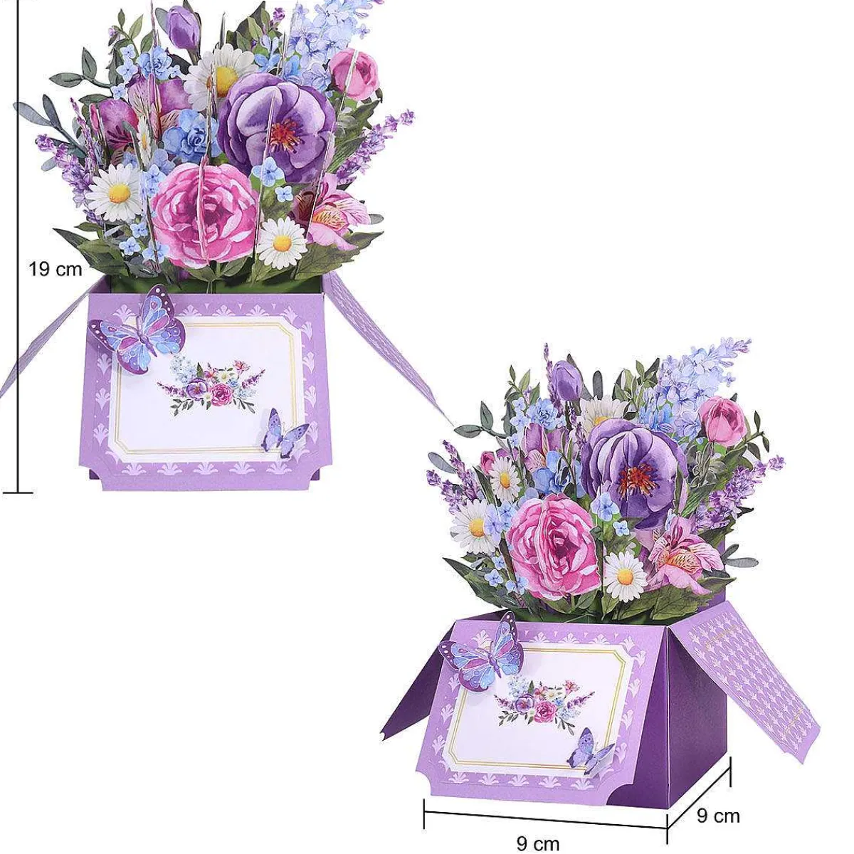 Florever 'serenity' Pop-Up Flower Box Card>Origamo New