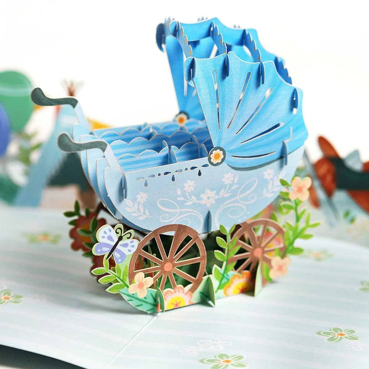 Kirigami 'Baby Boy' 3D Pop-Up Card>Origamo Discount