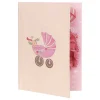 Kirigami 'Baby Girl' 3D Pop-Up Card>Origamo Store