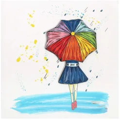 Quilling 'Always Smile' Card><noscript><img width=