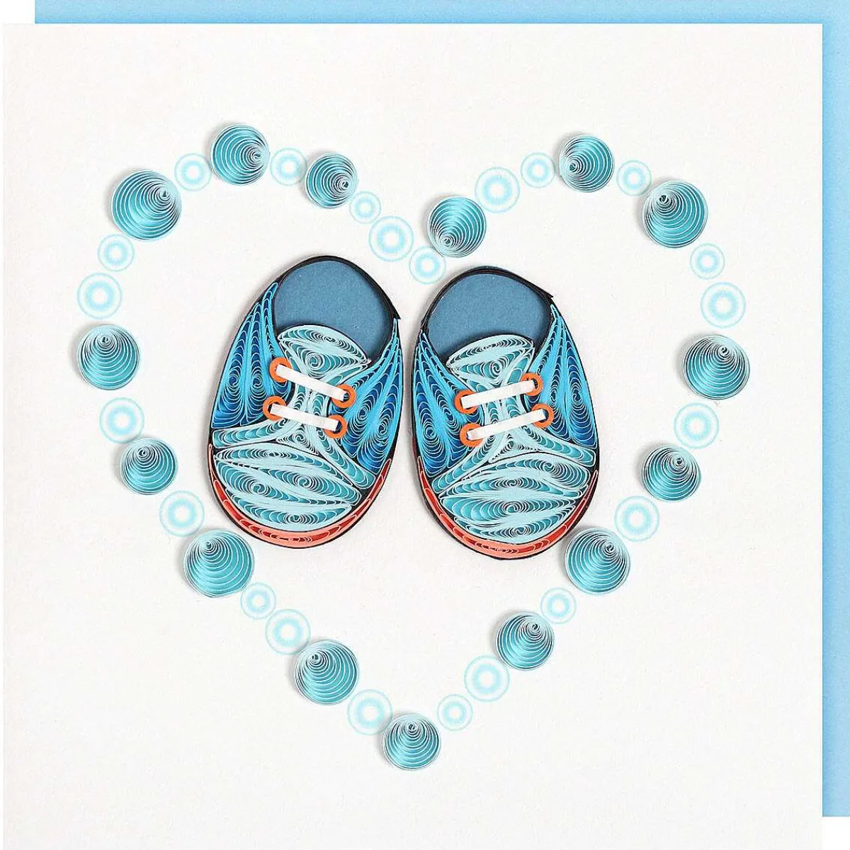 Quilling 'Baby Boy Shoes' Card>Origamo Hot