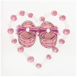 Quilling 'Baby Girl Shoes' Card>Origamo Best