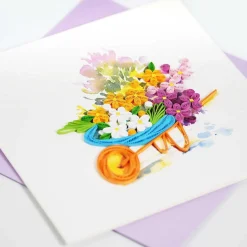 Quilling 'Flower Wheelbarrow' Card>Origamo Flash Sale