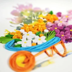 Quilling 'Flower Wheelbarrow' Card><noscript><img width=