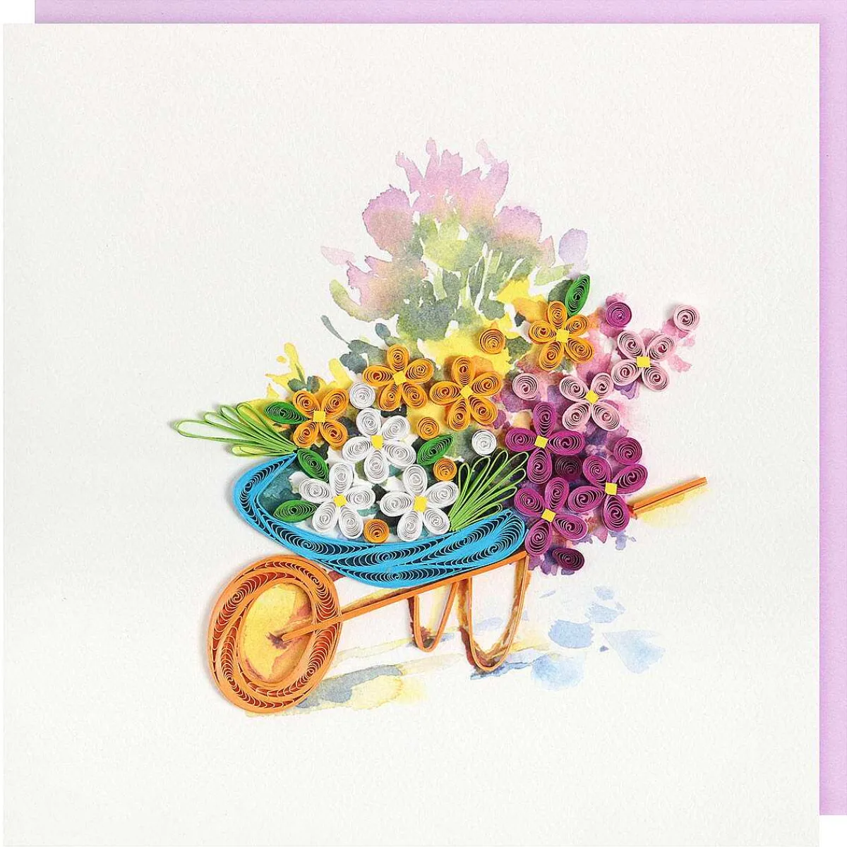 Quilling 'Flower Wheelbarrow' Card>Origamo Flash Sale