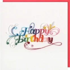 Quilling 'Happy Birthday' Card>Origamo New