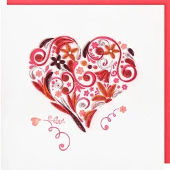 Quilling 'Heart Fantasy' Card><noscript><img width=