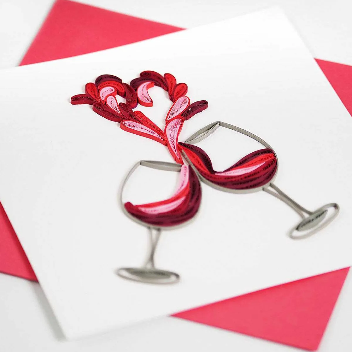 Quilling 'Love Toast' Card>Origamo Cheap