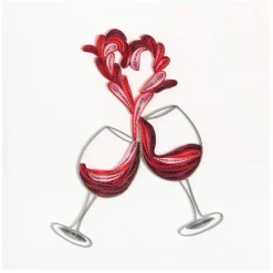 Quilling 'Love Toast' Card>Origamo Cheap