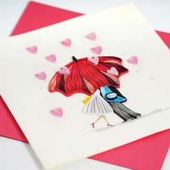 Quilling 'Raining Hearts' Card><noscript><img width=