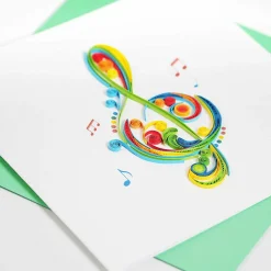 Quilling 'Treble Clef' Card>Origamo Best Sale