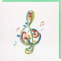 Quilling 'Treble Clef' Card><noscript><img width=