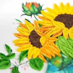 Quilling 'Vase Of Sunflowers' Card>Origamo Best Sale
