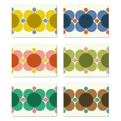 Atomic Flower Set Of 6 Placemats>Orla Kiely Sale