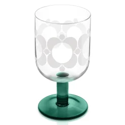Atomic Flower Green Shades Set Of 4 Wine Glasses><noscript><img width=