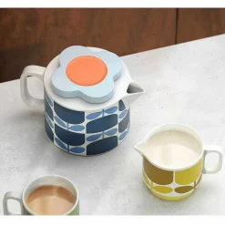 Block Flower Ochre Milk Jug>Orla Kiely Fashion