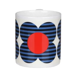 Blue Striped Flower Standard Mug>Orla Kiely Store