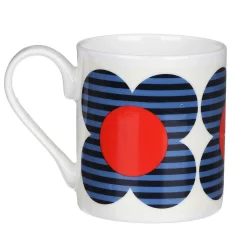 Blue Striped Flower Standard Mug>Orla Kiely Store