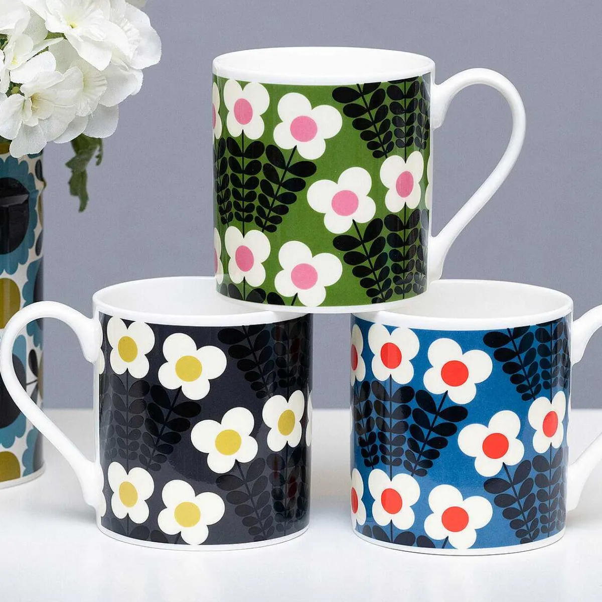 Green Bunch Of Stems Large Mug>Orla Kiely Online
