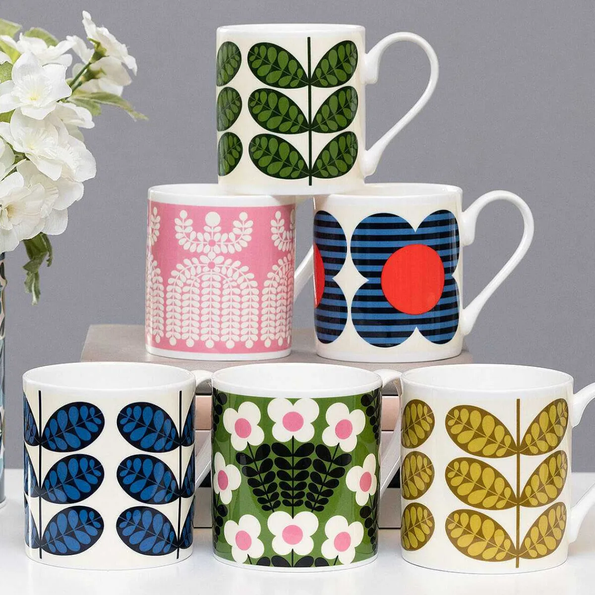 Green Bunch Of Stems Large Mug>Orla Kiely Online