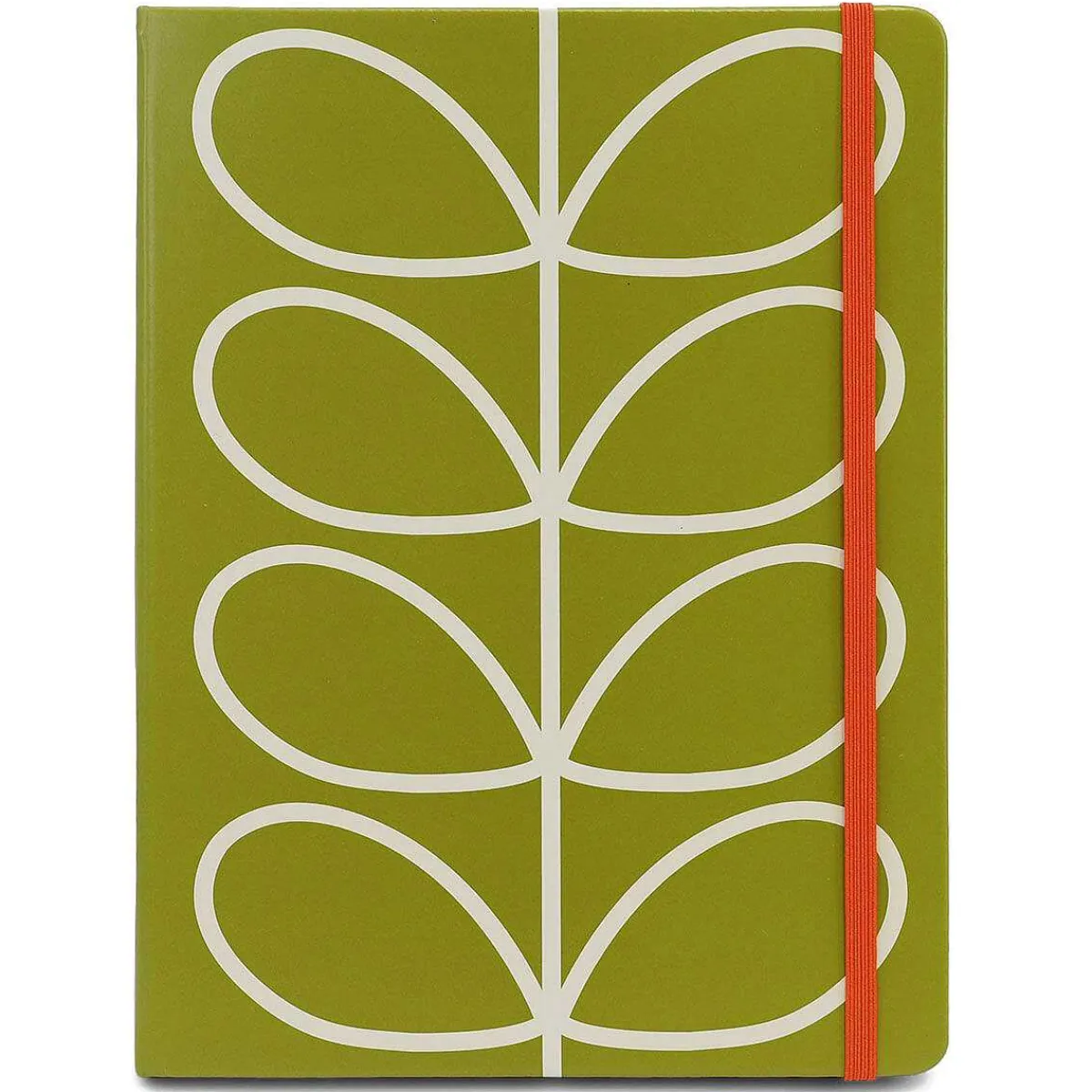 Linear Stem Olive Large Notebook>Orla Kiely Flash Sale