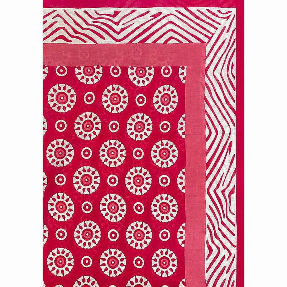 Cogs Pink Hand Printed Cotton Sarong>Pachamama Cheap