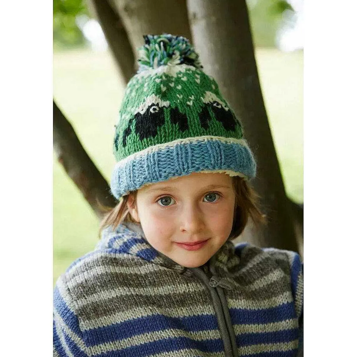 Kids Bobble Hat Sheep>Pachamama Fashion