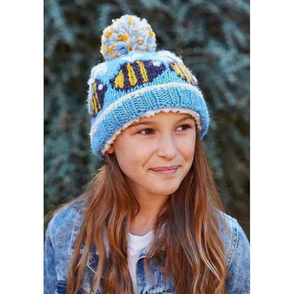 Kids Bobble Hat Bumble Bee>Pachamama Shop