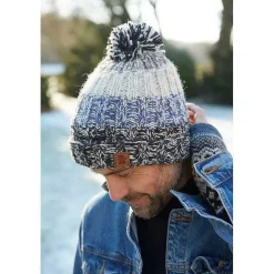 Men's Bruges Blue Bobble Beanie Hat><noscript><img width=