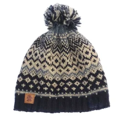 Men's Nordic Blue Bobble Beanie Hat><noscript><img width=