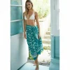 Starfish Green Hand Printed Cotton Sarong>Pachamama Clearance