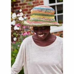 Striped Hemp/Cotton Hat>Pachamama Outlet