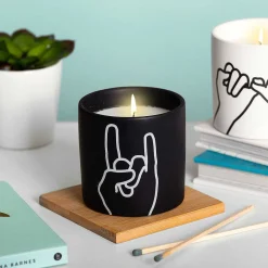 Impressions 163G 'Rock On' Leather & Oakmoss Soy Candle><noscript><img width=