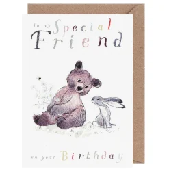 Bear, Hare & Mouse 'special Friend' Birthday Card>Paper Shed Designs Discount